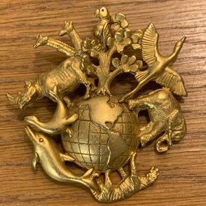 Vintage AJC World Animal Brooch